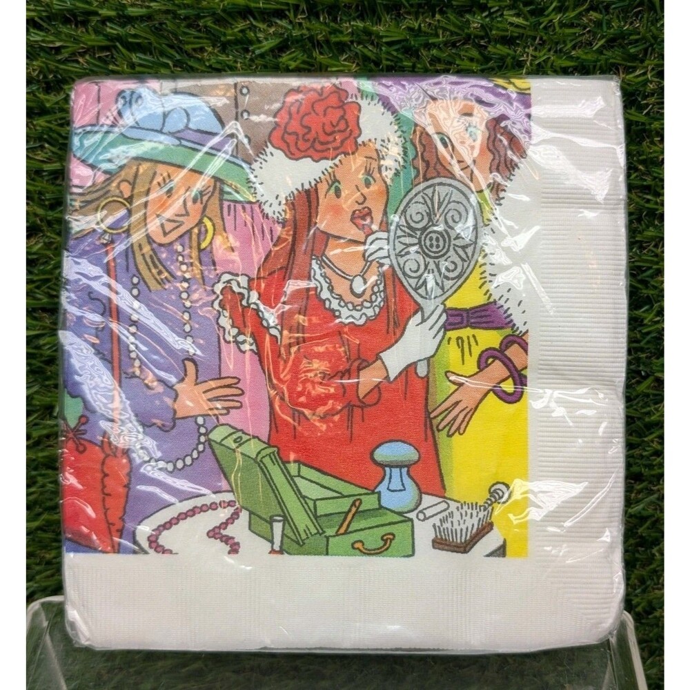 Gayla Occasions Luncheon Napkins Vintage Tea Party 2 Ply 13"X13" New Made In USA